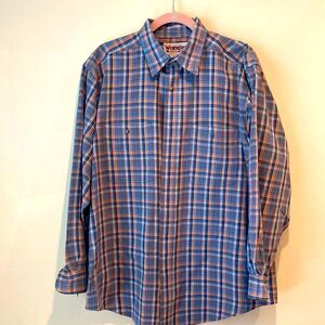 Wrangler rugged button down long sleeve men’s shirt size extra large
